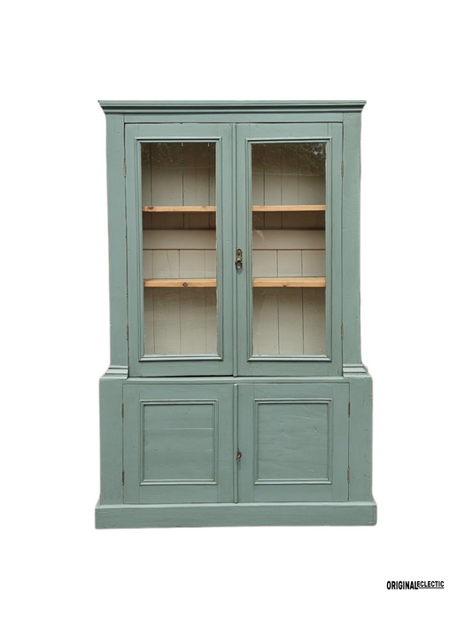 Victorian glazed display Cupboard Dresser