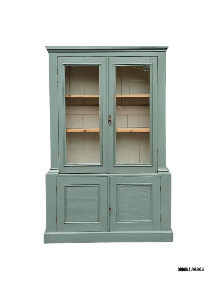 Victorian glazed display Cupboard Dresser