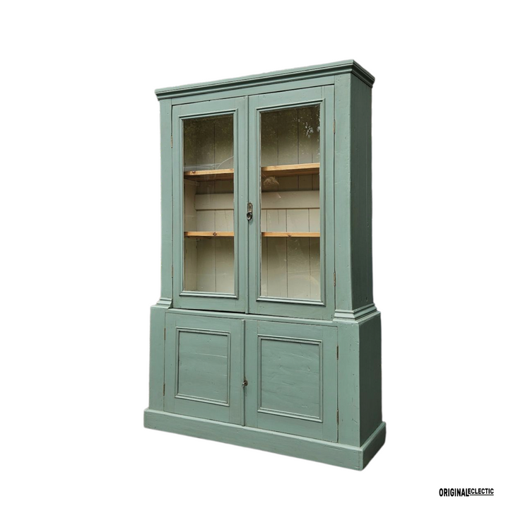 Victorian glazed display Cupboard Dresser