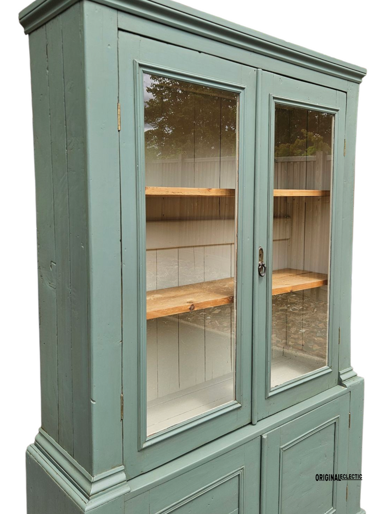 Victorian glazed display Cupboard Dresser