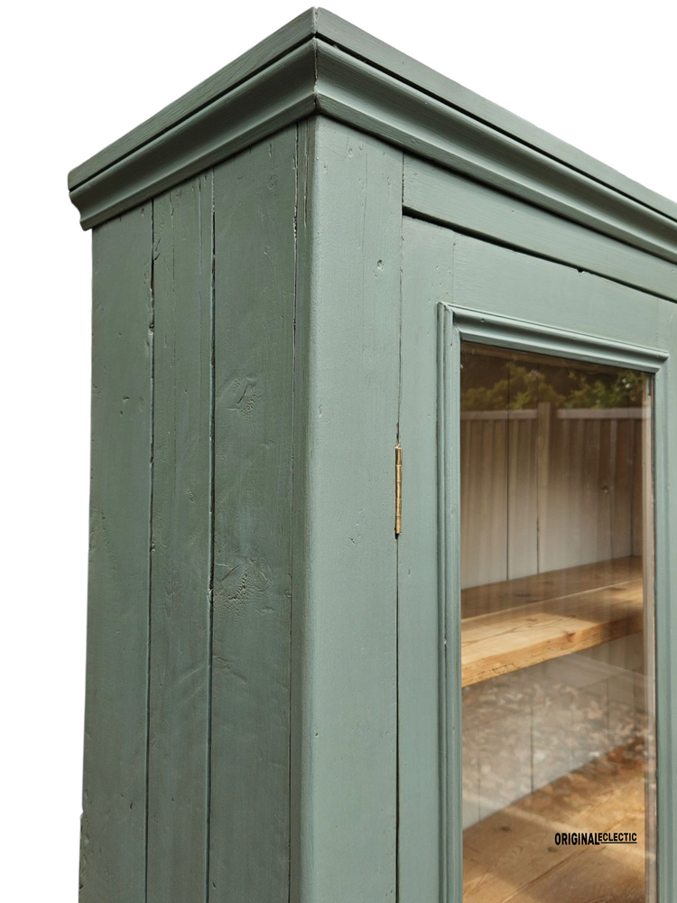 Victorian glazed display Cupboard Dresser