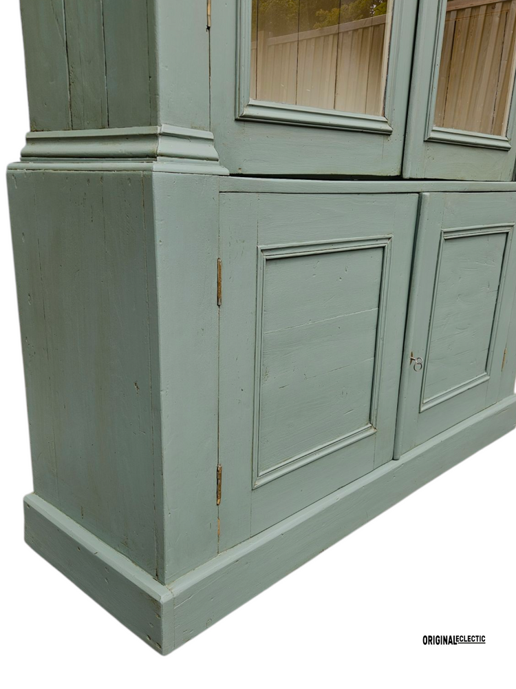 Victorian glazed display Cupboard Dresser