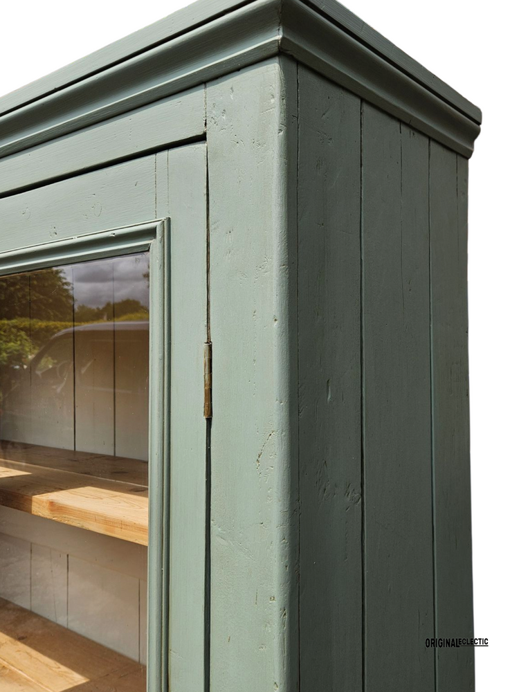 Victorian glazed display Cupboard Dresser