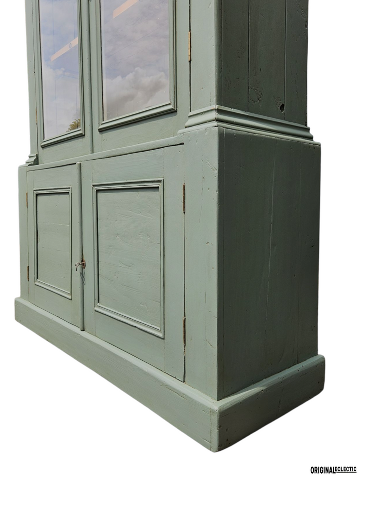 Victorian glazed display Cupboard Dresser