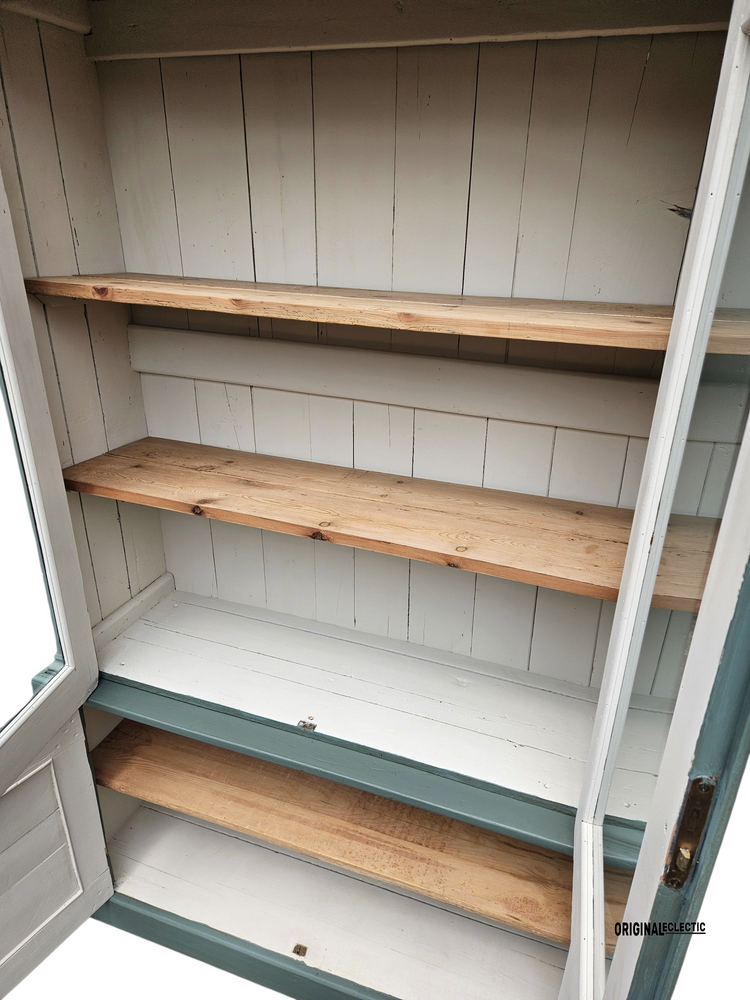 Victorian glazed display Cupboard Dresser