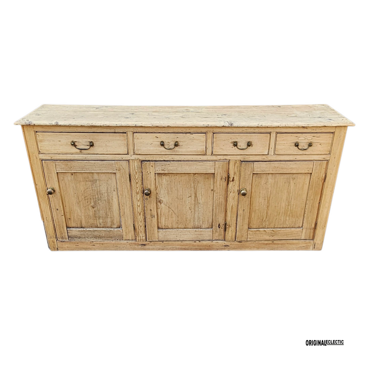 Large Victorian antique sideboard cupboard with Drawers 6FT