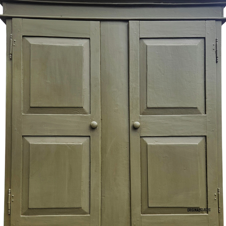 Antique French pine housekeepers cupboard dresser 1880