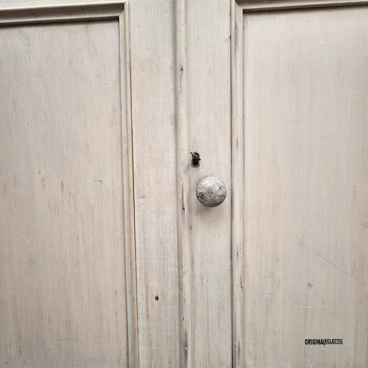 Large Antique Gustivan Style Glazed Display Cupboard dresser Swedish