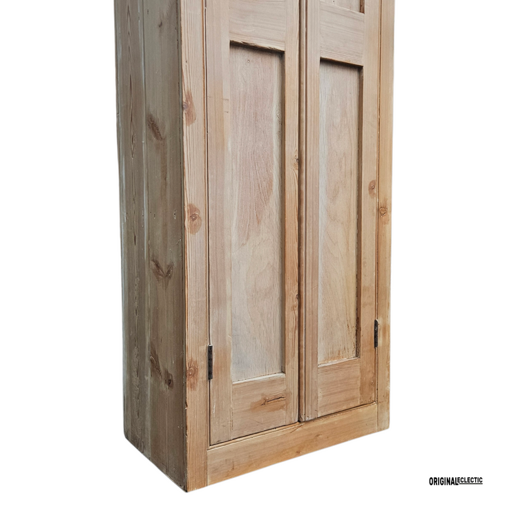 2ft Slim Victorian pine housekeepers linen Cupboard
