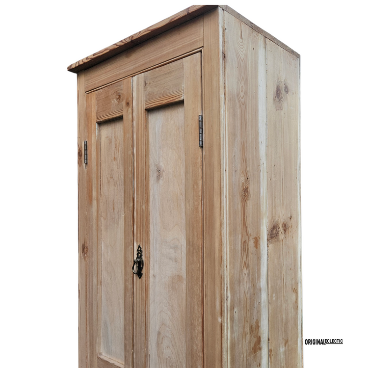 2ft Slim Victorian pine housekeepers linen Cupboard