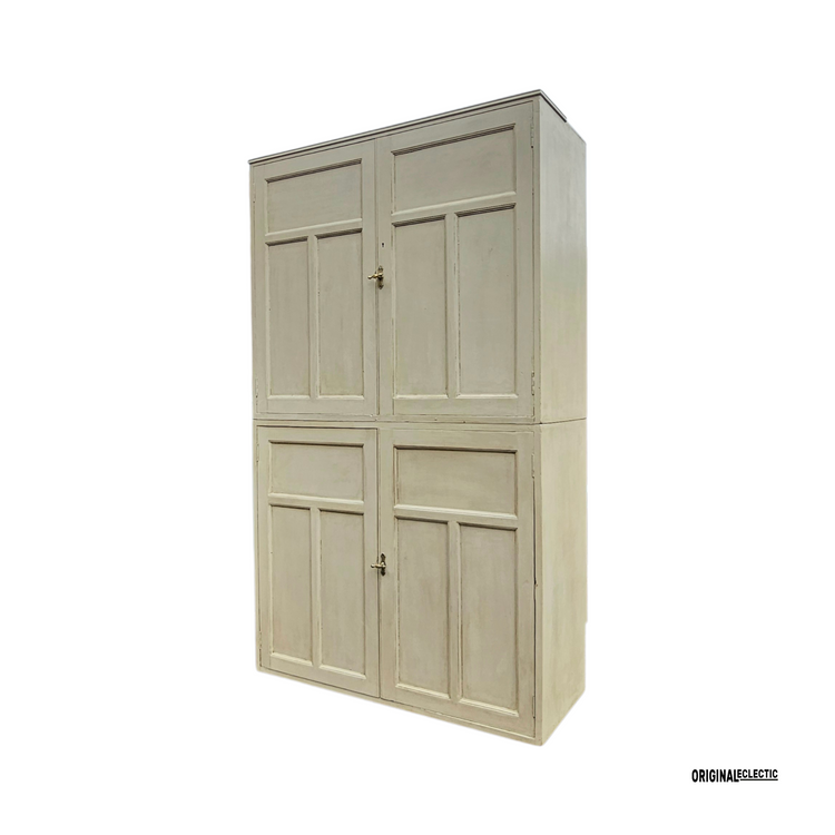 Large antique pine housekeepers estate Cupboard