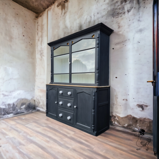 Victorian Pine West Country glazed dresser