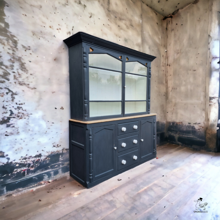 Victorian Pine West Country glazed dresser