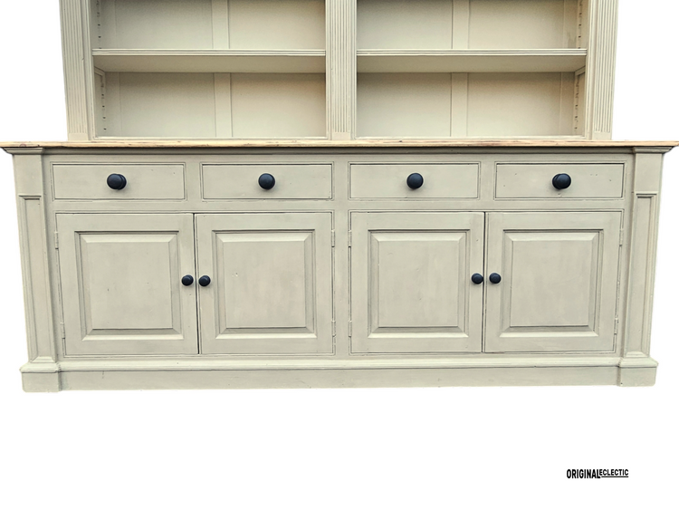 Huge Vintage Swedish Gustavian Style Bookcase Library Dresser