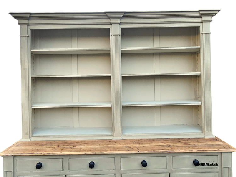 Huge Vintage Swedish Gustavian Style Bookcase Library Dresser