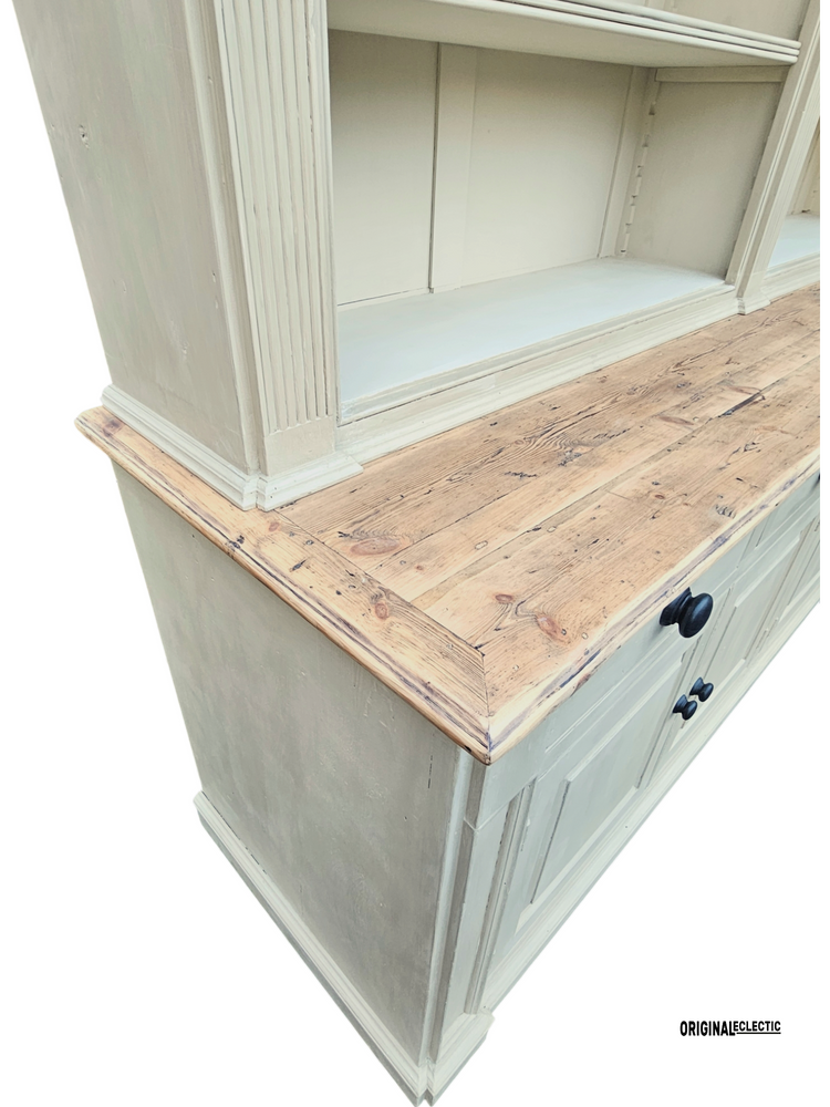 Huge Vintage Swedish Gustavian Style Bookcase Library Dresser