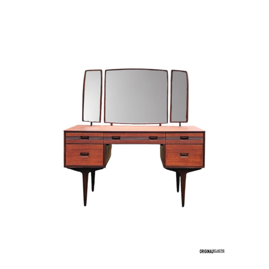 Butilux Mid Century Teak Dressing Table Danish 1960s