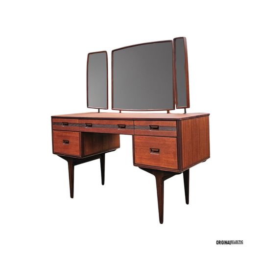 Butilux Mid Century Teak Dressing Table Danish 1960s