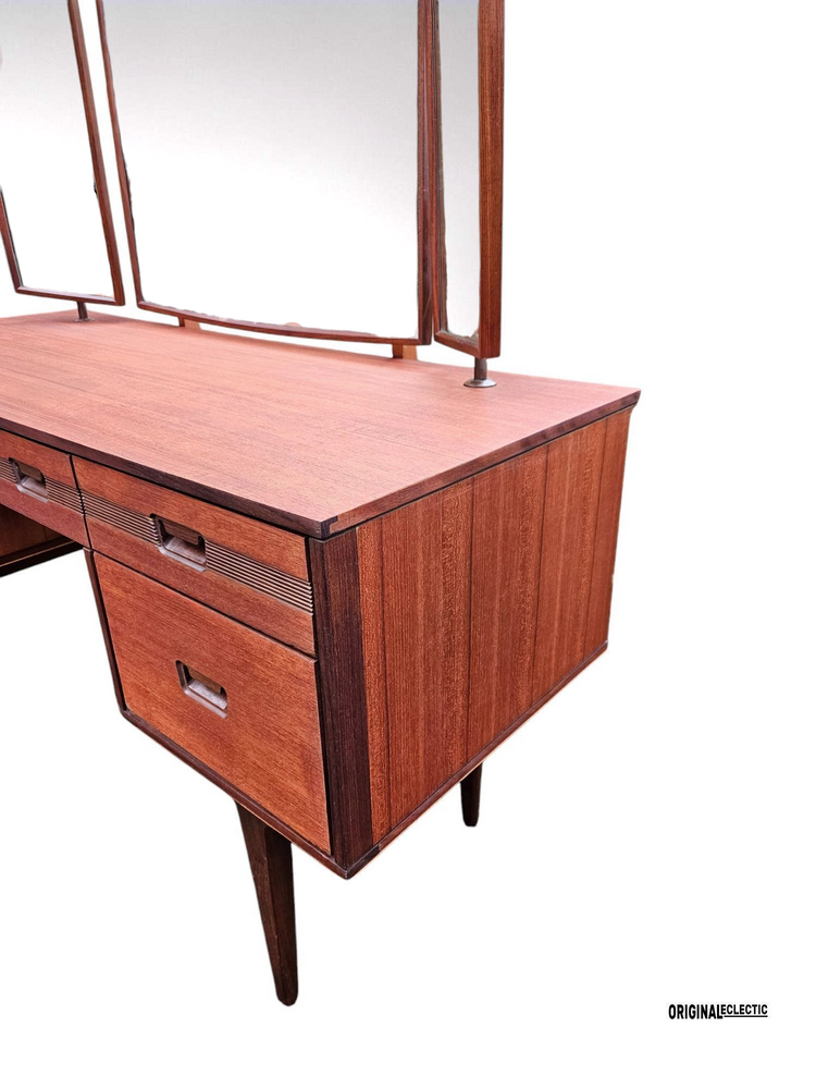 Butilux Mid Century Teak Dressing Table Danish 1960s
