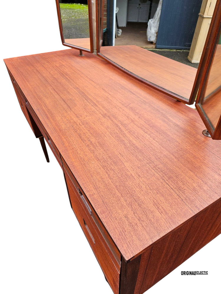 Butilux Mid Century Teak Dressing Table Danish 1960s