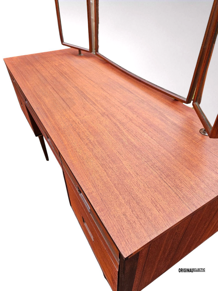 Butilux Mid Century Teak Dressing Table Danish 1960s