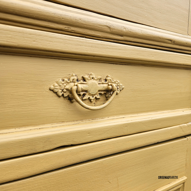 Victorian housekeepers display linen cupboard dresser with drawers