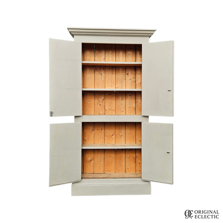 Tall shallow antique housekeepers school Cupboard
