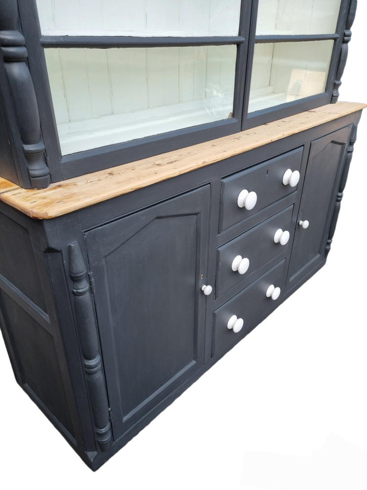 Victorian Pine West Country glazed dresser