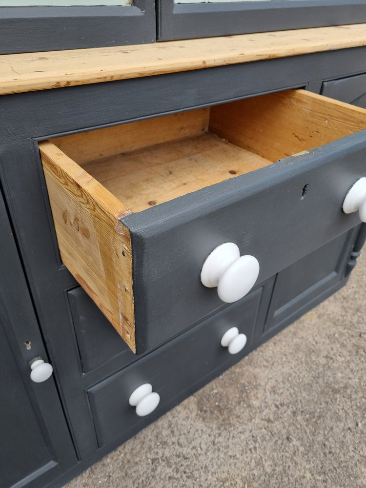 Victorian Pine West Country glazed dresser