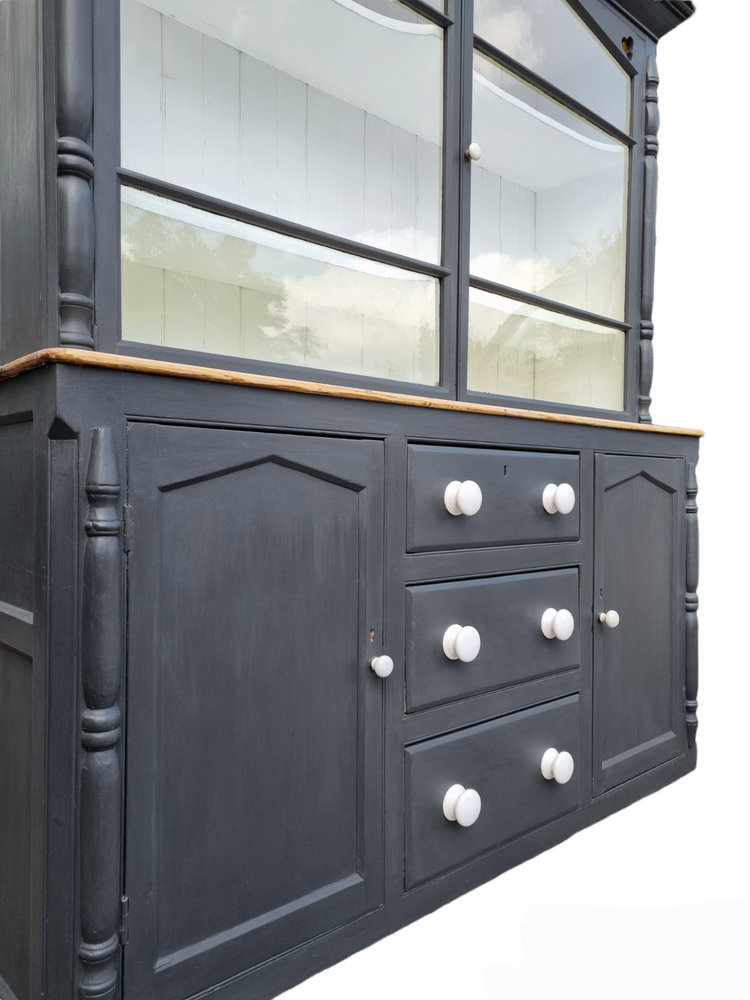 Victorian Pine West Country glazed dresser