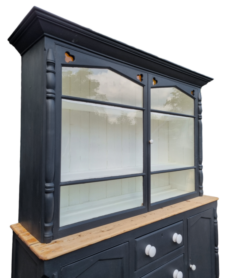 Victorian Pine West Country glazed dresser