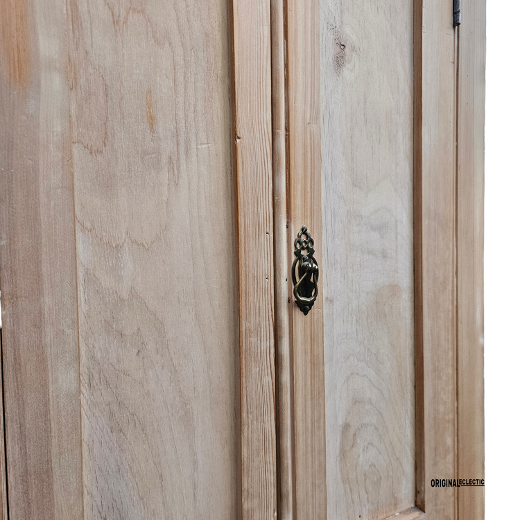 2ft Slim Victorian pine housekeepers linen Cupboard
