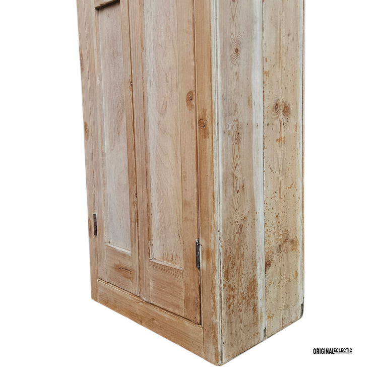 2ft Slim Victorian pine housekeepers linen Cupboard