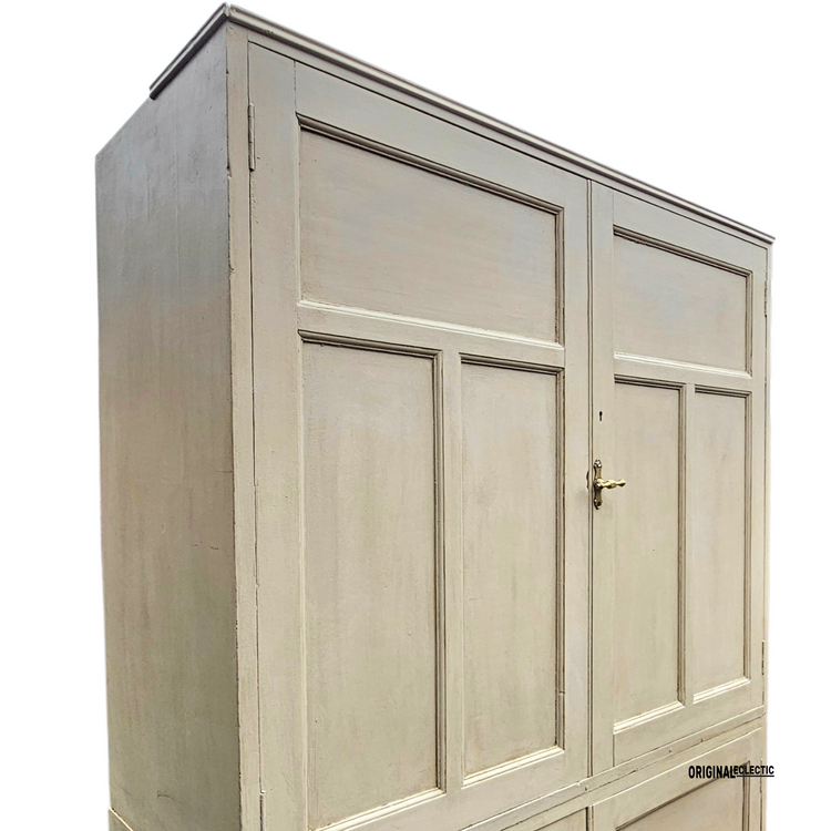 Large antique pine housekeepers estate Cupboard