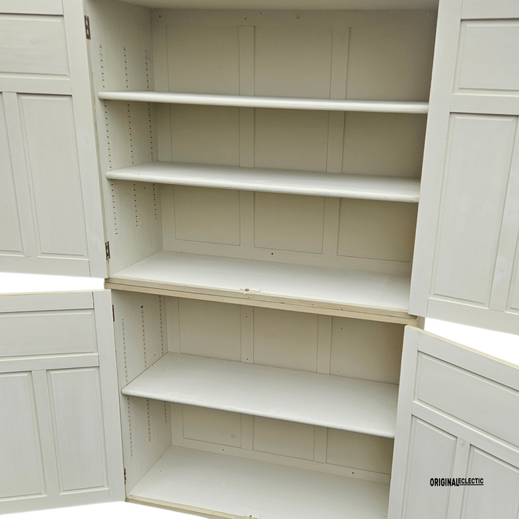 Large antique pine housekeepers estate Cupboard