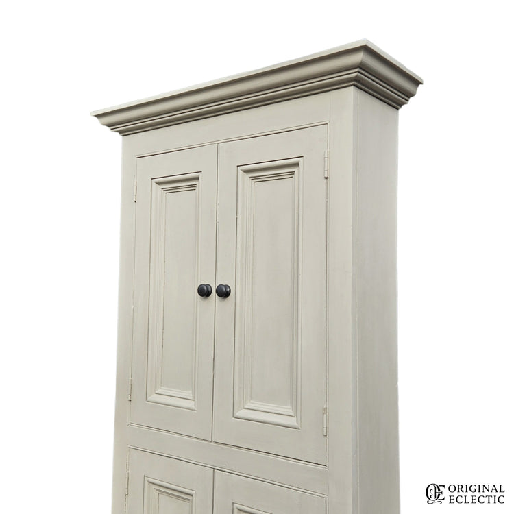 Tall shallow antique housekeepers school Cupboard