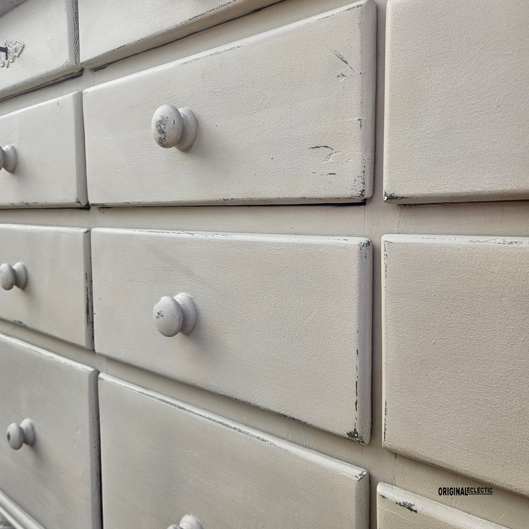 Antique European Apothecary Bank Of Drawers Chest c1860
