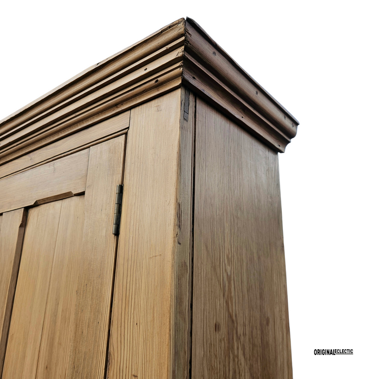 Huge Victorian antique pine housekeepers estate school cupboard