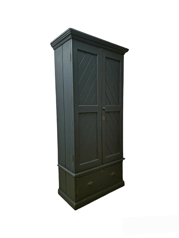 Rustic Church Antique Pine Housekeepers Linen cupboard